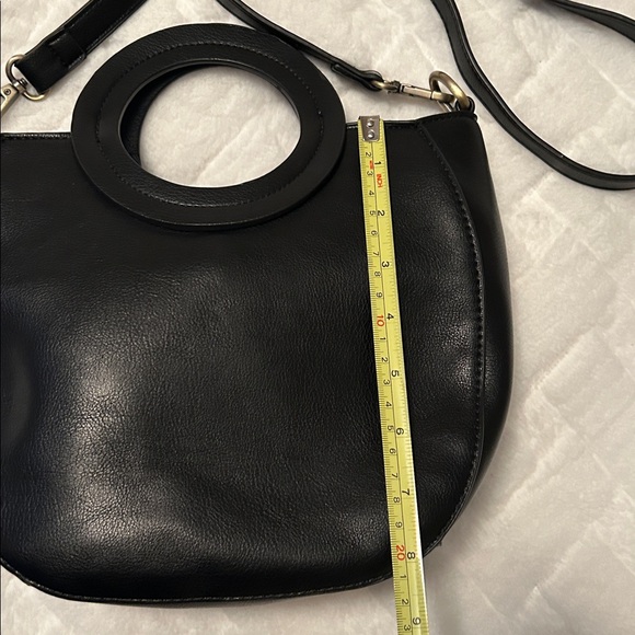 Joy Susan Black Crossbody Bag with Circular Handle - Picture 6 of 14